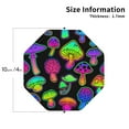 thumbnail image 3 of Kll Octagon Drink Coasters Set Of 4,Pu Leather Absorbent Coasters Set Decorative Coffee Cup Coasters Housewarming Gift For Home Decor-Bright Mushrooms, 3 of 9