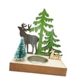 thumbnail image 4 of yotijay Christmas Reindeer and Trees Candle Holder Versatile 10.3x6.8x12cm for Fireplace, 4 of 9