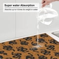 thumbnail image 3 of Uemuo Snake Pattern Dish Drying Mat,16*18 inch Absorbent Dish Drainer Kitchen Counter,Large Size Dish Drying Pad for Countertops,Sinks,Draining Racks, 3 of 6
