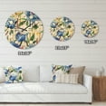 thumbnail image 4 of Designart 'Floral Botanical Design Retro I' Mid-Century Modern Wood Wall Clock, 4 of 5