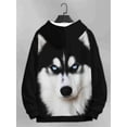 thumbnail image 2 of Sudadera con capucha para hombre, estampado de perro husky en 3D, sudaderas para hombre, camisa con capucha informal, sudaderas con capucha Y2k, ropa estilo pulóver, top Harajuku, ropa para hombre, 2 of 5