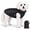 Black, variant on Pet Life ® 'Pursuit' Quilted Ultra-Plush Thermal Dog Jacket