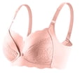 thumbnail image 4 of Nmnitkp Nursing Bras for Breastfeeding Seamless Pregnancy Maternity Bra Wireless Sleep Bralette with Extenders,Antibacterial Fabric Nursing Bras Pink,85C, 4 of 8