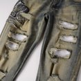thumbnail image 4 of jeans Brodés de Rue Haute, Déchirés, Nostalgiques, Rétro, Raclant, skinny 6611 LUHAN, 4 of 4