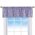 thumbnail image 2 of Collections Etc Floral Scrolling Vine Pattern Rod Pocket Top Window Drapes, 2 of 4