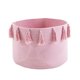 thumbnail image 4 of Caja de lavandería Zulema de almacenamiento tejida de cuerda para niños Rosado Cesta de almacenamiento de cuerda de algodón, 4 of 8