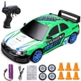 thumbnail image 4 of Coche de control remoto 4WD Drift, escala 1/24, 2,4 GHz, con neumáticos intercambiables y luces geniales, 4 of 4