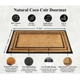 thumbnail image 4 of A1 Home Collections Natural Coir & Rubber Door Mat, Long-Lasting Entrance Doormats for Front Door, Thick & Non-Slip Durable Outdoor Entry Mat 25" x 57", 4 of 7