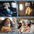 thumbnail image 6 of 2 Pcs Travel Pillow Alternative Adjustable Head Support Strap Portable Neck Support Band Comfortable Airplane Head Straps Compact Head Support Band for Airplanes and Cars, 6 of 10
