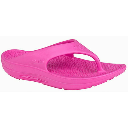 Telic Flip Flop Arch Supportive Recovery Sandal - Unisex - Pink (Best Supportive Flip Flops)