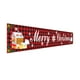 thumbnail image 1 of Bewildely Cartel de decoración navideña para el hogar, oficina, comedor, Bar, valla, puerta, ventana, porche, balcón, bandera colgante, fiesta, Navidad, Kits de decoración para fiestas Tipo 1 Bewildely HA068109-01B, 1 of 6