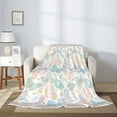 thumbnail image 2 of Hirioo Colorful Butterfly for Flannel Blanket, Cozy and Warm Throw for Bed or Couch ,Perfect for All Seasons-40"x30", 2 of 6