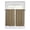 Brown, variant on Dark Brown Bedroom Curtains 63 Inches length, Farmhouse Burlap Solid Brown Color Modern Linen Texture Window Treatment Curtain Drapes, Rod Pocket Curtain Panels for Living Room, 42"x63", 2 Panels