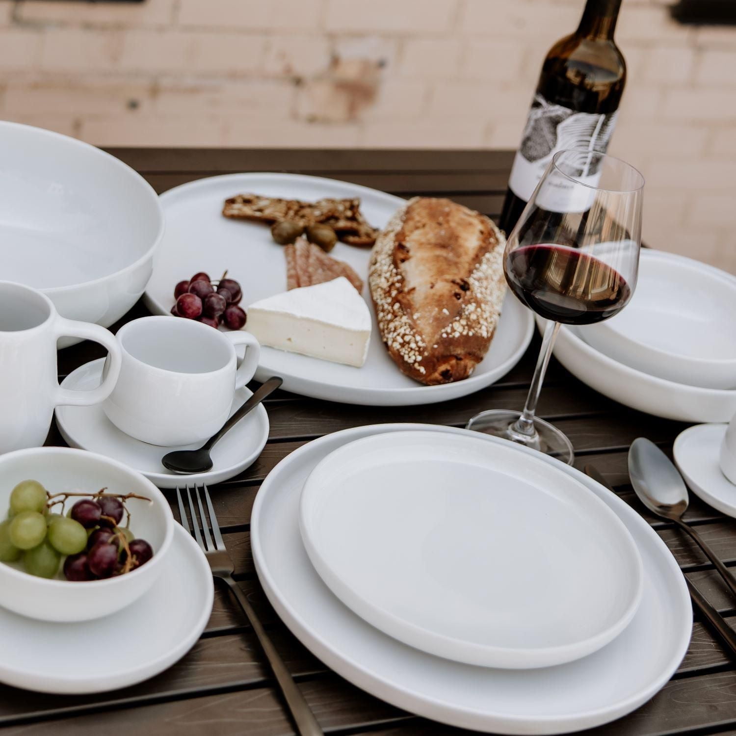 Mesa Ceramics Uno Bol à trempette en grès 12 cm Ensemble de 4