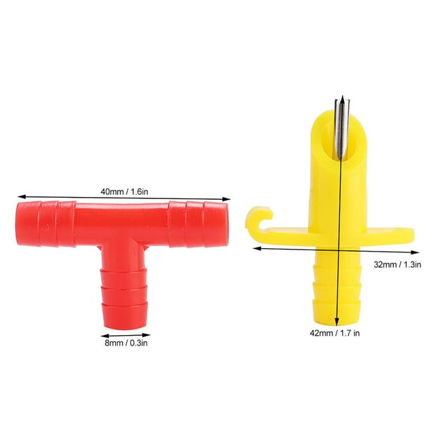 Bebedero de Agua para conejos ANGGREK bebedero Automático 20 piezas color Rojo Amarillo