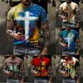 thumbnail image 5 of qucoqpe Mens Graphic Tees Tie Dye Casual Big & Tall T-Shirts Short Sleeve Tops on Clearance, 5 of 5