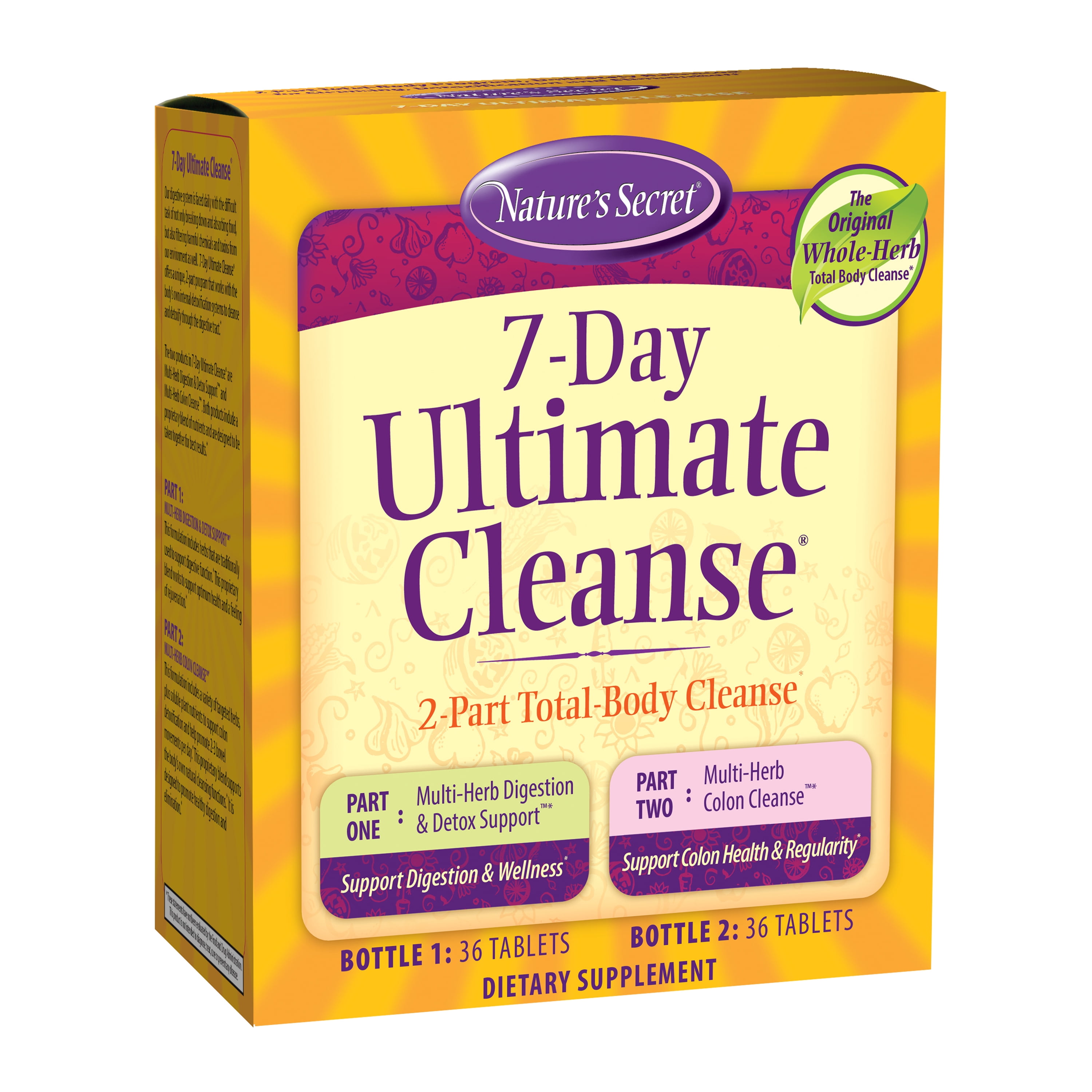 Nature's Secret 7-Day Ultimate Cleanse Dietary Supplement, 72 Count
