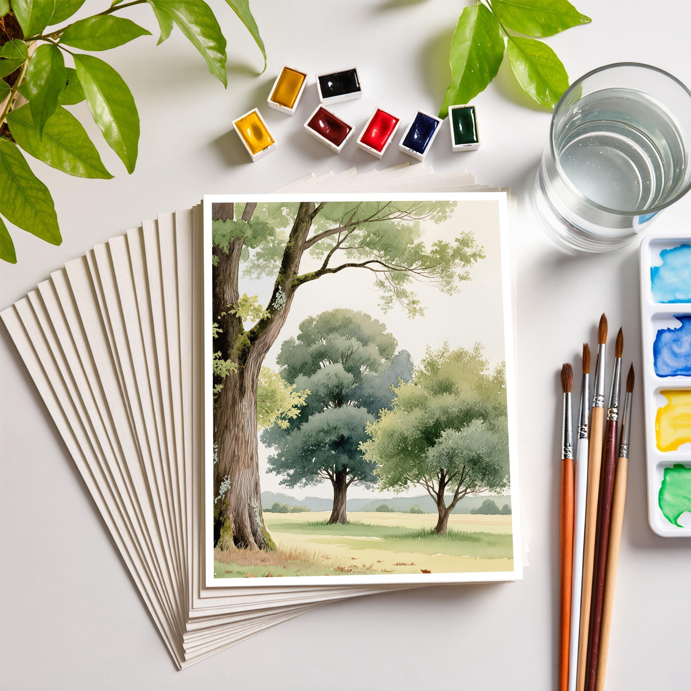 Watercolor Paper 100 Sheets 8.5x11 Inches Cold Press for Painting and Crafting