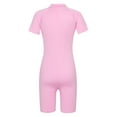 thumbnail image 4 of CHICTRY Girls Short Sleeve Swimming Jumpsuit Zippered Rash Guard Swimwear, 4 of 7