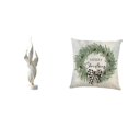thumbnail image 1 of Escultura De Pluma, Estatua Moderna De Resina, Colección De Arte, Artesanía, Figura Decorativa Para Oficina, Gabinete, Funda De Almohada Navideña, Cojín De Poliéster De 45 Cm X 45 Cm,, 1 of 8