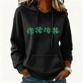 thumbnail image 2 of FDGIU ‌‌‌‌‌Women's Plus Size Saint Patrick's Day Sweatshirt - Oversized Green Shamrock Print Long Sleeve Pullover, 2 of 6