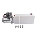 thumbnail image 4 of Mustrod 12V DC Dump Trailer Hydraulic Pump 8 Quart Double Acting Hydraulic Power Unit 3200 PSI 2.0 GPM for Scissor Lifts, 4 of 12