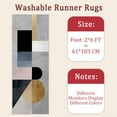 thumbnail image 6 of 2x6 FT Kitchen Runner Rugs Non Skid Washable, Faux Wool Rug Runners for Hallways Bathroom Carpet Runner, Soft Indoor Modern Floor Rug for Entryway Laundry Room, 6 of 11