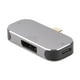 thumbnail image 2 of USB C Hub multifuncional 3 en 1 tipo C macho A DP USB A tipo C hembra estación de acoplamiento para Windows para Android para OS X, 2 of 5