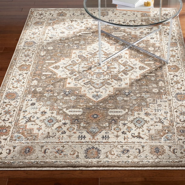 Better Homes & Gardens Medallion Indoor Area Rug, Multicolor, 5'x7
