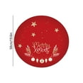 thumbnail image 3 of Hometravel Christmas Tree Skirt Mat, Round Non-Slip Floor Carpet for Xmas Tree, Festive Holiday Decor for Living Room, Bedroom, Seasonal Celebration, 3 of 8