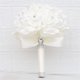 thumbnail image 4 of XmhyTop Ramo de novia de rosas artificiales, ramo de flores moradas para dama de honor con cintas de diamantes, ramos de flores falsas para bodas, compromisos, iglesias, 4 of 5