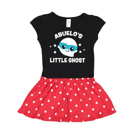 

Inktastic Cute Abuelo s Little Ghost with Stars Gift Toddler Girl Dress