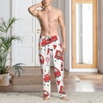 thumbnail image 5 of Uemuo Fire Truck Pattern Men's Wide Leg Palazzo Lounge Pants with Pockets Light Weight Loose Comfy Casual Pajama Pants-Small, 5 of 9