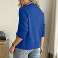 thumbnail image 5 of CIENVNSTG Cardigan Sweaters for Women Knit Button Down Jacket Long Sleeve Sweater Blazer Casual Cardigan Coats with Pockets Blue XL, 5 of 6