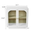thumbnail image 7 of Storage Cabinet with Acrylic Door,  Modern Buffet Cabinet with Shelves, , Accent Cabinet Sideboard Console Cabinet with Storage Entryway Cabinet for Living Room, Dining Room, White, 7 of 7