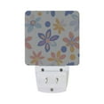 thumbnail image 5 of Yayeee LED Plug in Night Light for The Home with Auto Dusk to Dawn Light Sensors, 2 Pack, Blue Retro Flower, 5 of 6