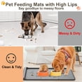 thumbnail image 2 of Alfombrilla de silicona para perros Carry360, 36 x 24 cm, impermeable, gris, 2 of 7