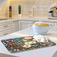 thumbnail image 6 of Yayeee Dish Drying Mat for Kitchen Counter 16"x18" Microfiber Absorbent Pad, Floral Garden, 6 of 7