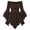 02_Brown, variant on Girls Off Shoulder Halloween Medieval Pirate Dress, Ruffle Flare Sleeve Handkerchief Hem Costume Dress for Party, 3-12 Years