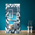 thumbnail image 5 of Empire Art Direct Indigo Extraction Rectangular Beveled Mirror on Free Floating Reverse Printed Tempered Art Glass, 72" x 36" x 0.4", Ready to Hang, 5 of 9