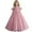 Pink, variant on WMQPNNS Flower Girls Dress Sparkle Tutu Dress Girls Dresses Cold Shoulder Long A Line Wedding Party Ball Gown Girl Clothes, Dress for Age 9-10 Years, Light Blue