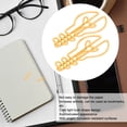 thumbnail image 4 of Paperclips, 100pcs Bulb Shape Paper Clips  Prevention Plating Process Metallic Paper Clips Small Paper Clips Portable for Office Document Classification, 4 of 7