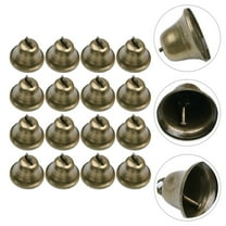 Toddmomy 16Pcs Small Vintage Bells in Bronze for DIY Handcraft and Holiday Decorations