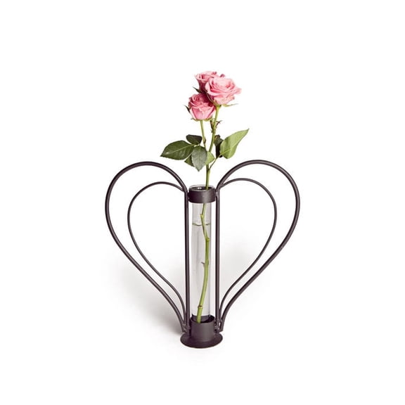 Danya B Sweetheart Iron Heart-shaped Bud Vase