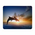 thumbnail image 1 of POP Gaming Mouse Pad Mat Home Office Couple Jumping Dolphins Beautiful Sea Sunset Mousepad Non-Slip Rubber Base 9x10 inch, 1 of 2