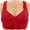 Red, variant on Wdgfv Women's Front Closure Push Up Bra Plus Size Support Non Underwire Comfortable T Shirt Vest Black 48