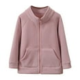 thumbnail image 2 of Caqnni Baby Girls Boys Polar Fleece Jacket Zip Up Hoodies Winter Warm Teddy Coats Christmas Sweater Toddler Kids Bear Ear Clothes (9-10 Years,Pink), 2 of 4