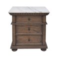 thumbnail image 5 of Steve Silver Sheffield Rich Cognac Marble Top 3-Drawer Nightstand, 5 of 5