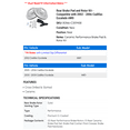 thumbnail image 2 of Rear Brake Pad and Rotor Kit - Compatible with 2002 - 2006 Cadillac Escalade AWD 2003 2004 2005, 2 of 2