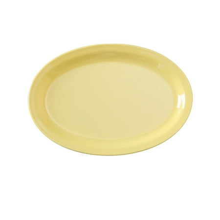

Nessico Ovalrrow Rim Platter 12 W X 6 3/4 L Melamine Yellow